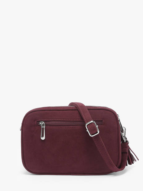 Sac Bandoulière Velvet Miniprix Rouge velvet F7511 vue secondaire 3