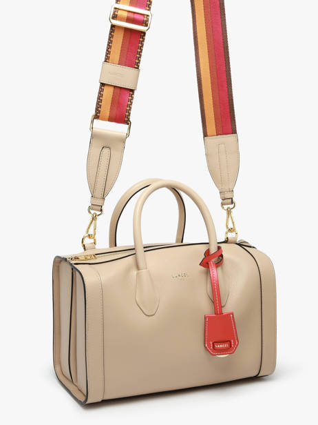 Sac Bowling M Bcbg Cuir Lancel Beige bcbg A13690 vue secondaire 1