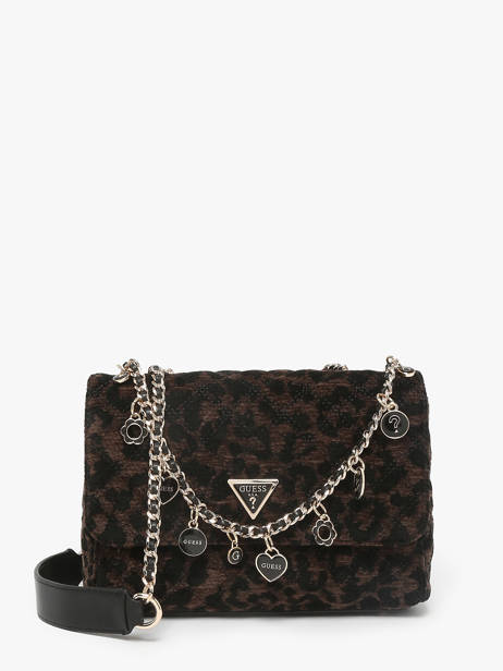 Sac Bandoulière Giully Polyester Guess Marron giully LG967320