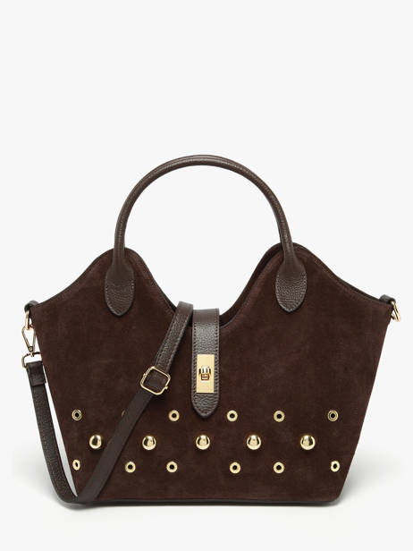 Sac à Main Velvet Studs Milano Marron velvet studs VS25092
