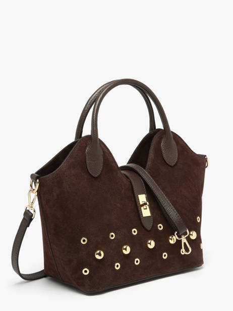 Sac à Main Velvet Studs Milano Marron velvet studs VS25092 vue secondaire 2