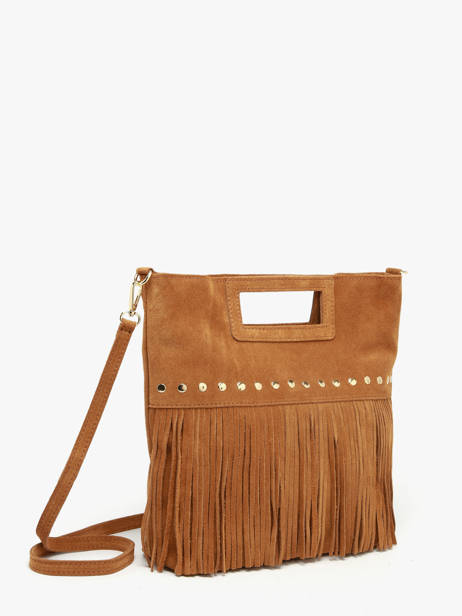 Sac Bandoulière Velvet Milano Marron velvet VE25091 vue secondaire 2