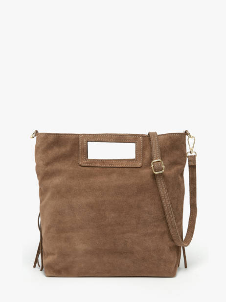 Sac Bandoulière Velvet Milano Marron velvet VE25091 vue secondaire 4