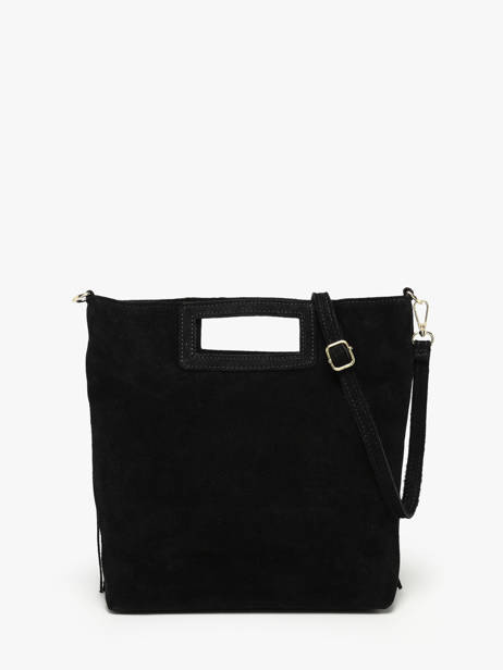 Sac Bandoulière Velvet Milano Noir velvet VE25091 vue secondaire 4