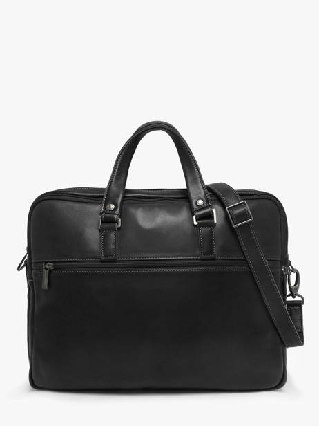 Porte-documents 3 Compartiments Arthur & aston Noir johany 5 vue secondaire 4
