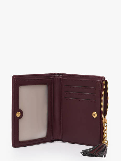 Portefeuille June Matelassé Laurent david Violet ld wallets 16 vue secondaire 1