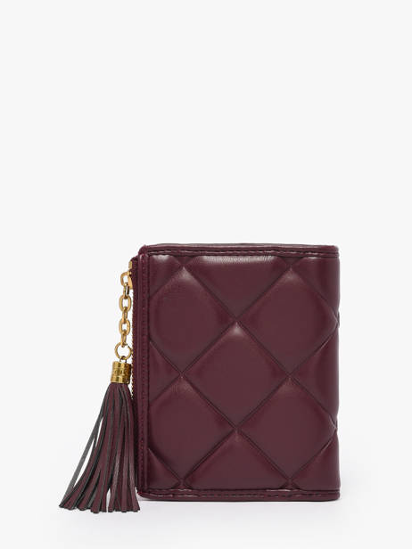 Portefeuille June Matelassé Laurent david Violet ld wallets 16 vue secondaire 2