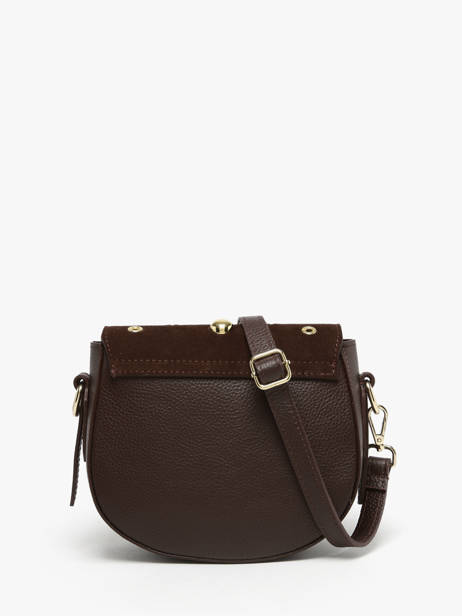 Sac Bandoulière Velvet Studs Milano Marron velvet studs VS25093 vue secondaire 4