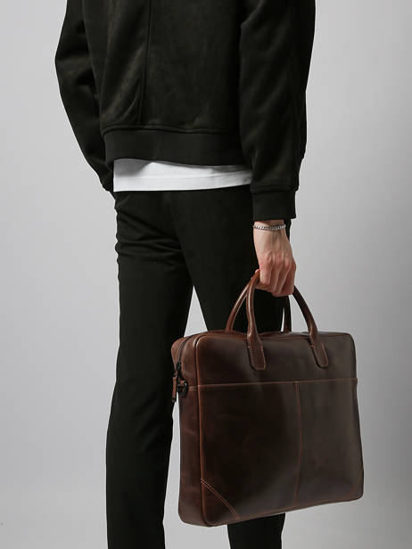 Porte Documents (main) Maverick Marron the original MAVTO313 vue secondaire 1