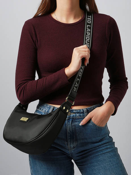 Sac Bandoulière Jamie Nylon Ted lapidus Noir jamie DU43503 vue secondaire 1