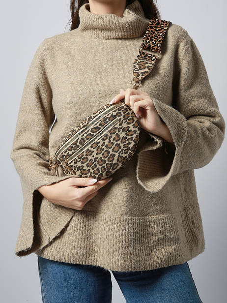 Sac Banane Miniprix Marron sangle 3 vue secondaire 1