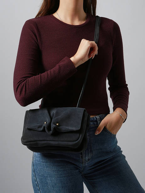 Sac Bandoulière Leather Cuir Biba Bleu leather HAZ1L vue secondaire 1