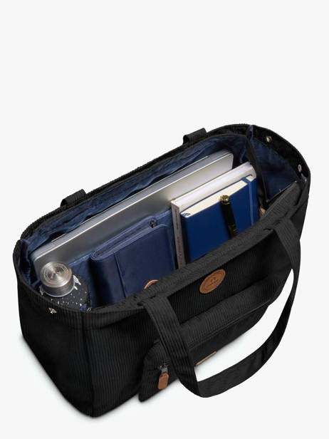 Sac Porté épaule A4 Adventurer Polyester Recyclé Cabaia Noir adventurer TOTEBAGL vue secondaire 2