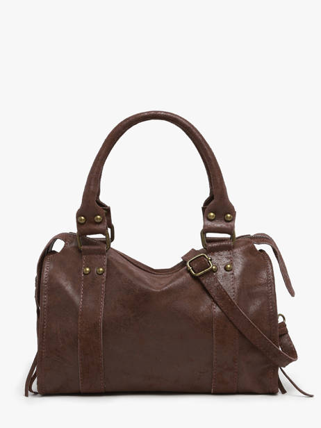 Sac Porté Main Spazzolato Cuir Milano Marron spazzolato SP24094 vue secondaire 3