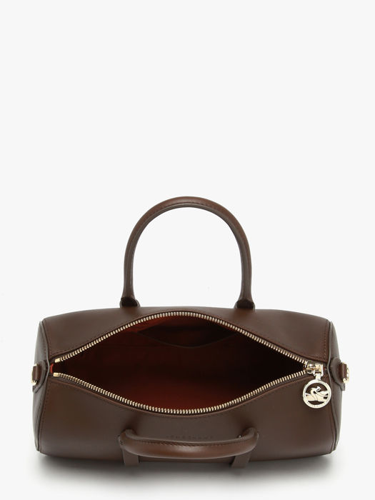 Longchamp Daylong chevron Sacs porté main Marron