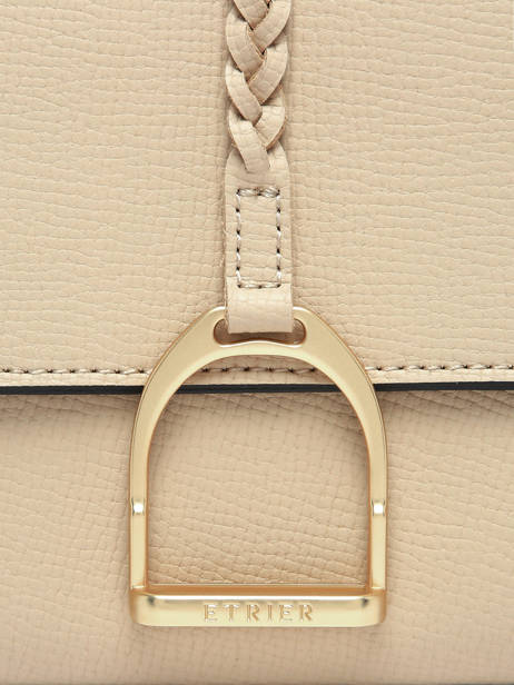 Sac Bandoulière S Torsade Cuir Etrier Beige torsade ETOS169S vue secondaire 5