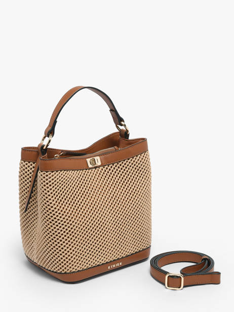 Sac Bandoulière Baobab Cuir Etrier Marron baobab EBAO186M vue secondaire 3