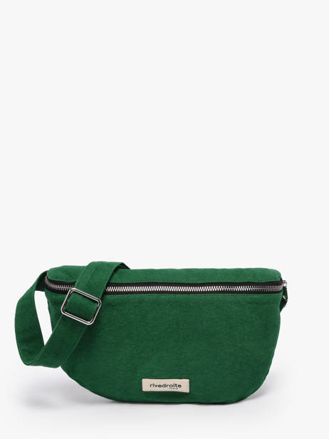 Le Sac Banane Custine Coton Recyclé Rivedroite Vert timeless CUSTITIM