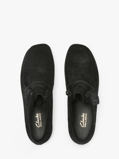 Chaussures Derbies Wallabee En Cuir Clarks Noir men 26172820 vue secondaire 3