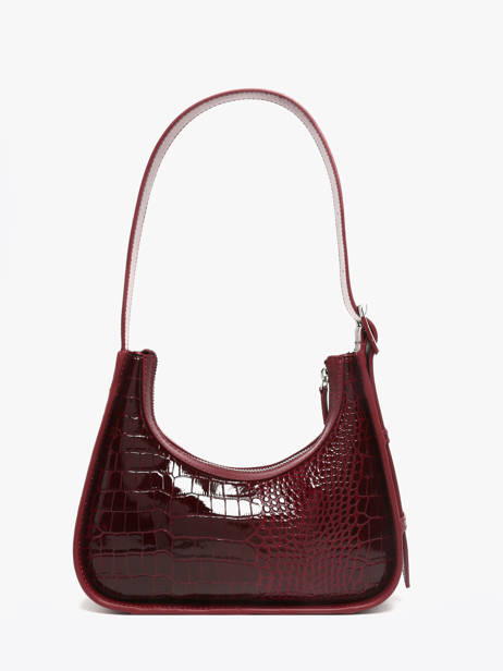 Sac Porté épaule Croco Vernis Paul marius Rouge croco vernis VICTXCRV vue secondaire 3