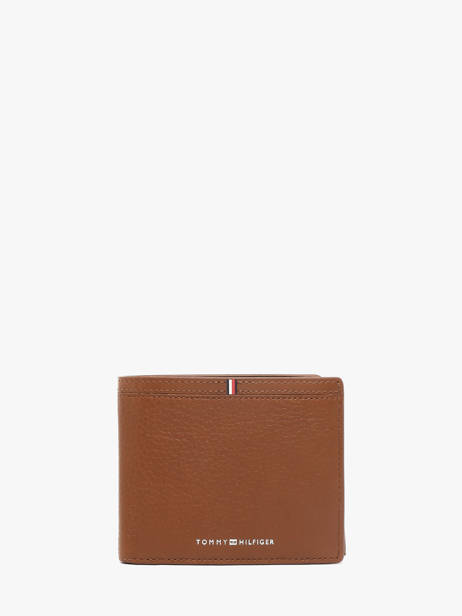 Portefeuille Corporate Cuir Tommy hilfiger Marron corporate AM13969