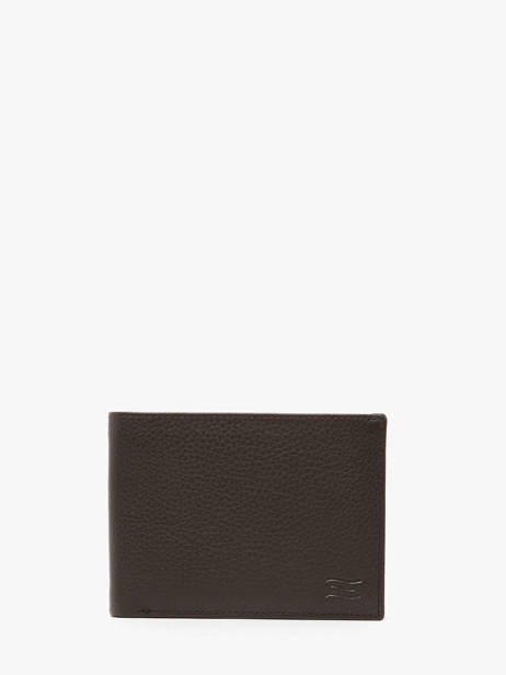 Portefeuille Cuir Crinkles Marron caviar 14082