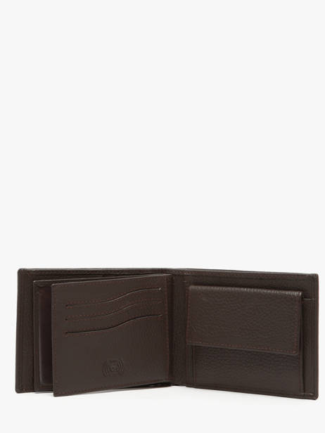 Portefeuille Cuir Crinkles Marron caviar 14082 vue secondaire 3