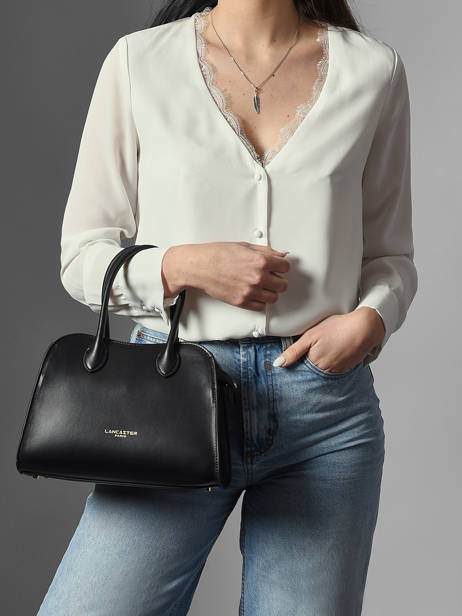 Sac Porté Main Donna Hopper Cuir Lancaster Noir donna hopper 120 vue secondaire 1