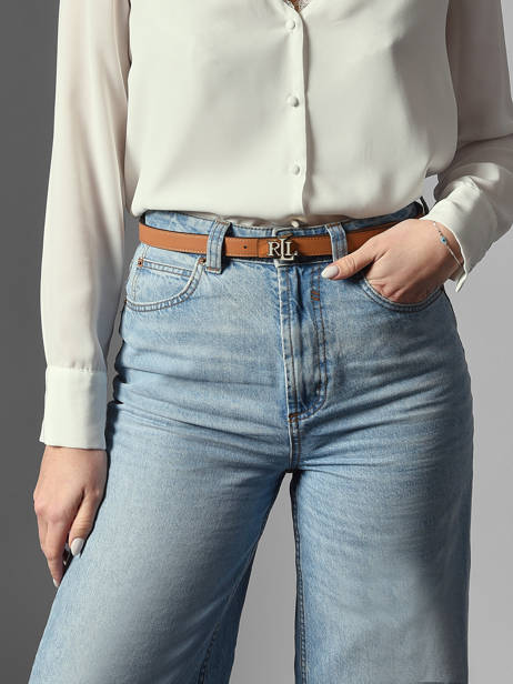 Ceinture Lauren ralph lauren Beige elmswood 12P04418 vue secondaire 3