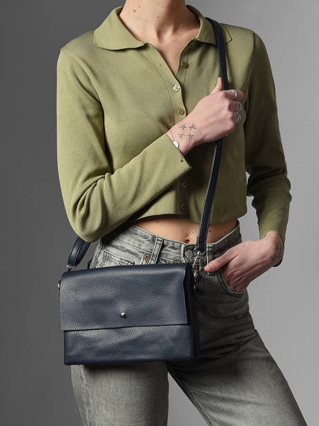 Sac Bandoulière Wt Grained Miniprix Bleu wt grained H6990 vue secondaire 1