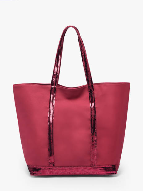 Le Cabas L Paillettes Vanessa bruno Rose cabas 1V40315 vue secondaire 4