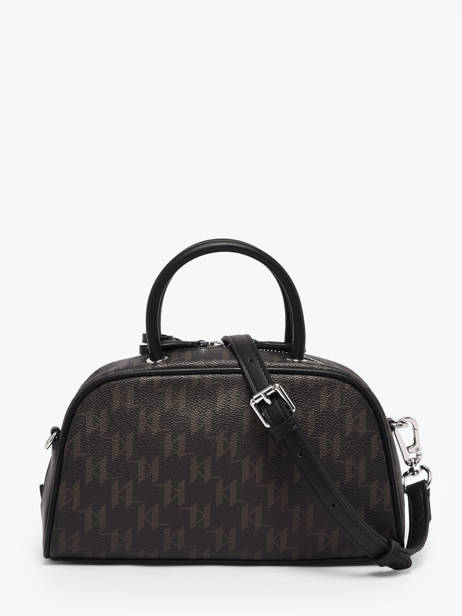 Sac Bowling K/ikon Mono Cuir Karl lagerfeld Marron k ikon B1W30025 vue secondaire 3