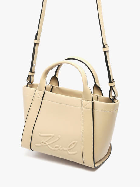 Sac Porté Main K/ville Cuir Karl lagerfeld Beige k ville B1W30067 vue secondaire 1