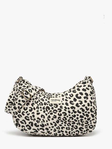 Sac Porté épaule Leopard Polyester Hindbag Beige leopard LE