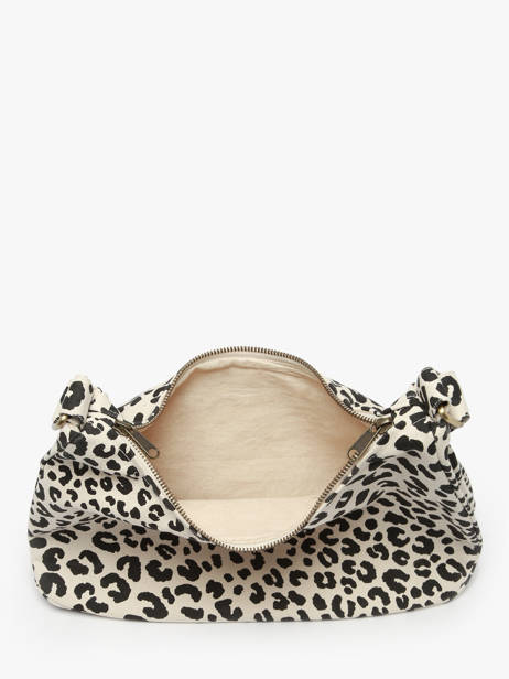 Sac Porté épaule Leopard Polyester Hindbag Beige leopard LE vue secondaire 3