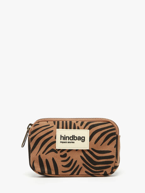 Porte-monnaie Hindbag Marron tigre TI