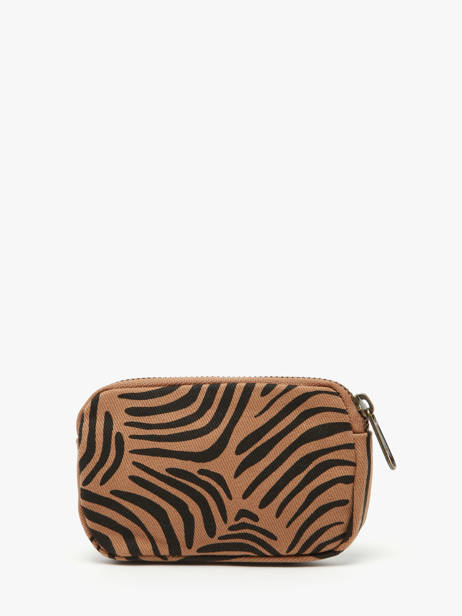 Porte-monnaie Hindbag Marron tigre TI vue secondaire 2