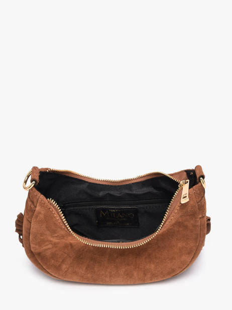 Sac Porté épaule Velvet Cuir Milano Marron velvet VE25064O vue secondaire 2