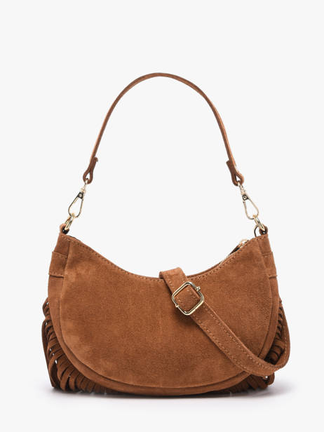Sac Porté épaule Velvet Cuir Milano Marron velvet VE25064O vue secondaire 3