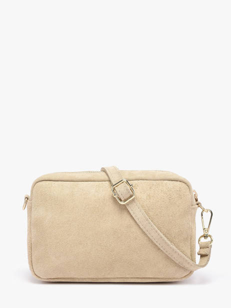 Sac Bandoulière Velvet Cuir Milano Beige velvet VE25115 vue secondaire 3