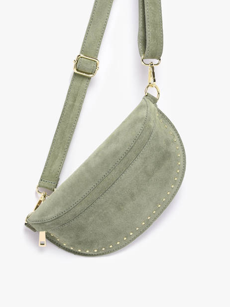 Sac Banane Milano Vert velvet VE25111 vue secondaire 1