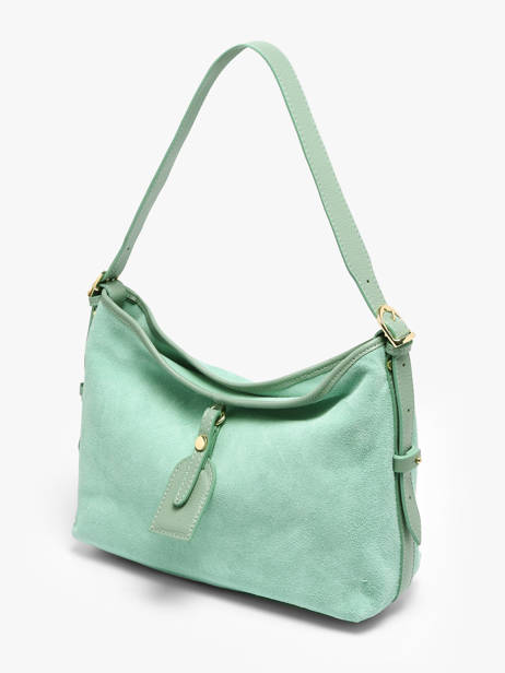 Sac Porté épaule Velvet Caviar Cuir Milano Bleu velvet caviar VC250610 vue secondaire 1