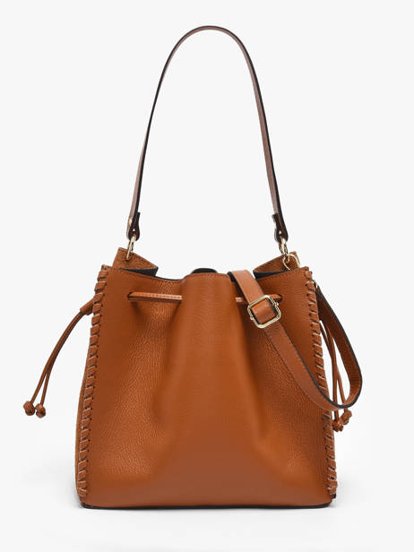 Sac Porté Main Velvet Caviar Cuir Milano Marron velvet caviar VC25113 vue secondaire 3