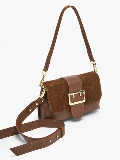 Sac Porté Main Velvet Caviar Cuir Milano Marron velvet caviar VC25114 vue secondaire 1