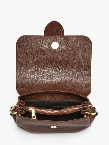 Sac Porté Main Velvet Caviar Cuir Milano Marron velvet caviar VC25114 vue secondaire 2