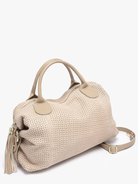 Sac Porté Main Beautiful Cuir Milano Beige beautiful BE25111 vue secondaire 1