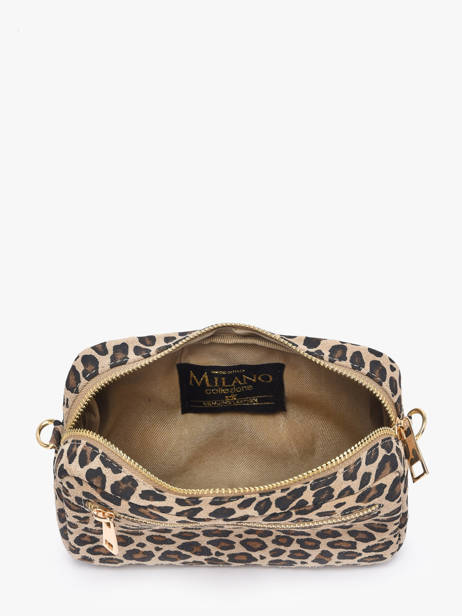 Sac Bandoulière Velvet Leopardo Cuir Milano Beige velvet leopardo VL25115 vue secondaire 2