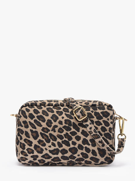 Sac Bandoulière Velvet Leopardo Cuir Milano Beige velvet leopardo VL25115 vue secondaire 3