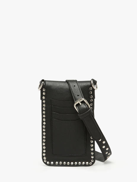 Étui Téléphone Cuir Basilic pepper Noir glam BGLA88 vue secondaire 3