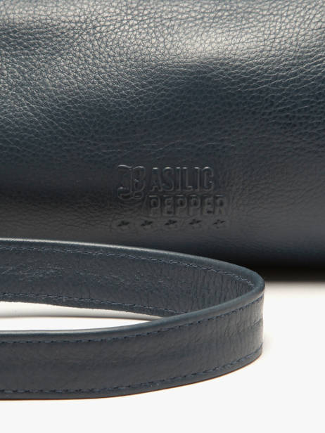 Sac Bandoulière Cow Cuir Basilic pepper Bleu cow BCOW87 vue secondaire 4